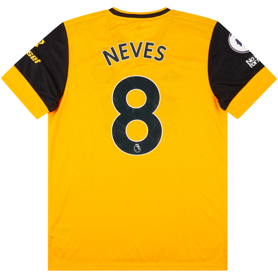 2020-21 Wolves Match Issue Home Shirt Neves #8 (v Man City)