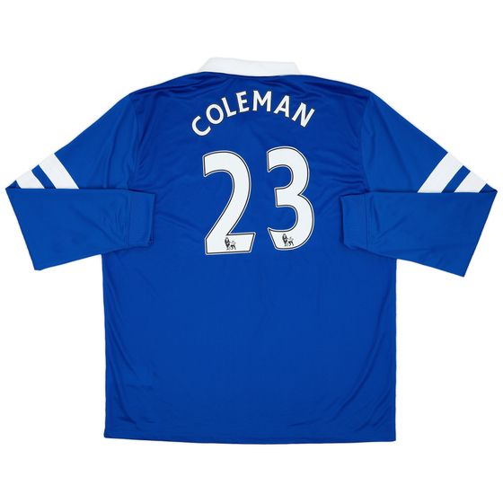 2013-14 Everton Home L/S Shirt Coleman #23 (XXL)