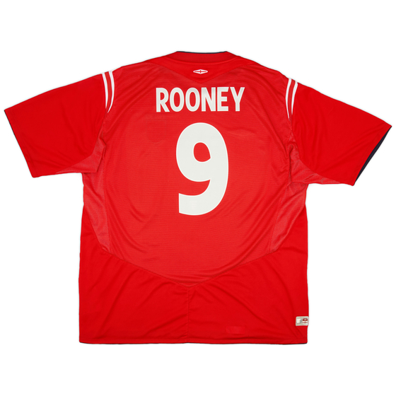 2004-06 England Away Shirt Rooney #9 - 9/10 - (3XL)