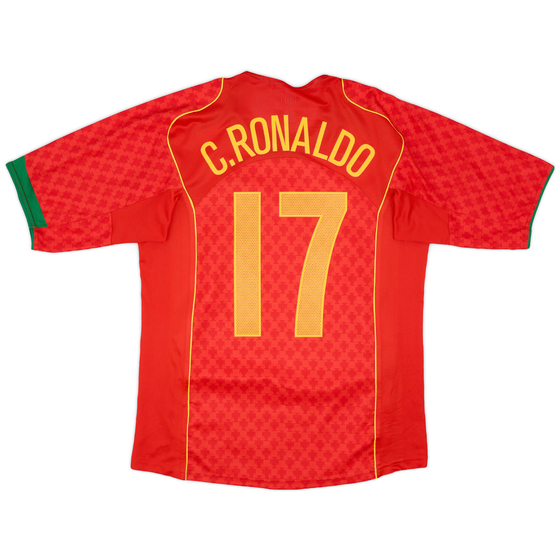 2004-06 Portugal Home Shirt C.Ronaldo #17 - 10/10 - (M)