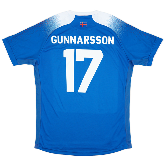 2018-19 Iceland Home Shirt Gunnarsson #17 - 8/10 - (XXL)
