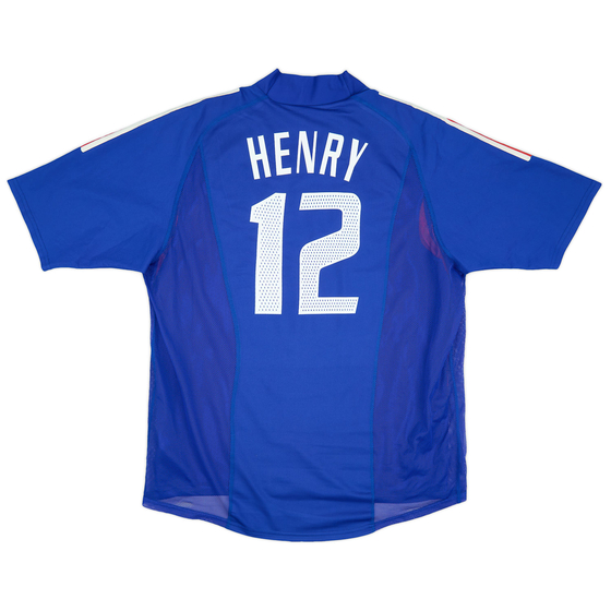 2002-04 France Player Issue Home Shirt Henry #12 - 7/10 - (XL)
