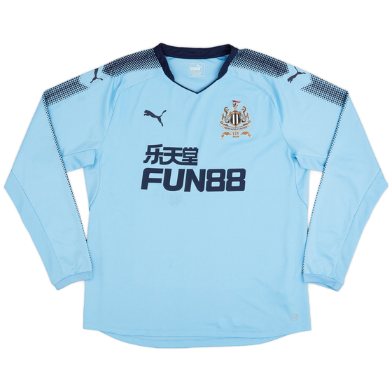 2017-18 Newcastle Away L/S Shirt - 7/10 - (XL)
