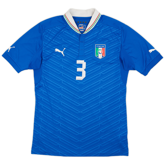 2012-13 Italy Player Issue Home Shirt #3 - 7/10 - (L)