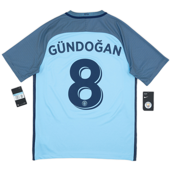 2016-17 Manchester City Home Shirt Gundogan #8 (M)
