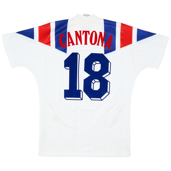1992-94 France Away Shirt Cantona #18 - 8/10 - (S)