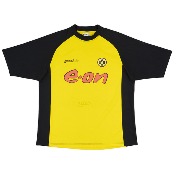 2001-02 Borussia Dortmund Signed Home Shirt - 7/10 - (L)