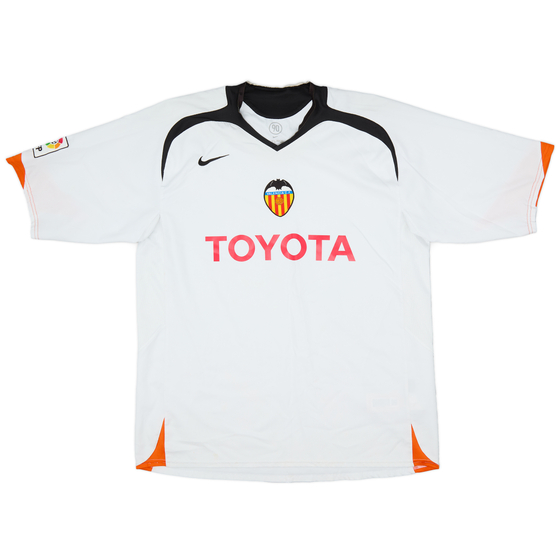 2005-06 Valencia Home Shirt - 8/10 - (XL)