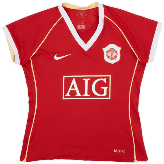 2006-07 Manchester United Home Shirt - 9/10 - (Women's M)