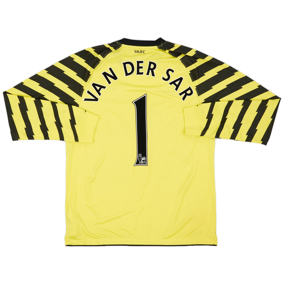 2010-11 Manchester United Yellow GK Shirt Van Der Sar #1 - 8/10 - (L)