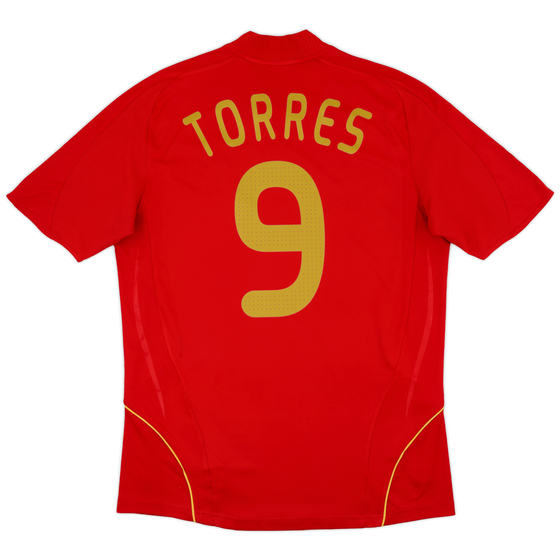 2008-09 Spain Home Shirt Torres #9 - 9/10 - (M)