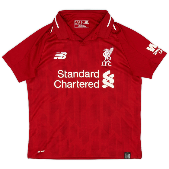 2018-19 Liverpool Home Shirt - 9/10 - (M.Boys)