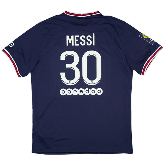 2021-22 Paris Saint-Germain Home Shirt Messi #30 - 9/10 - (3XL)
