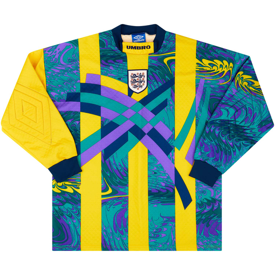 1995-96 England Match Issue GK Shirt #13