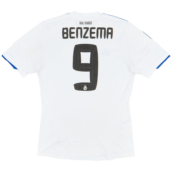 2010-11 Real Madrid Home Shirt Benzema #9 - 6/10 - (M)