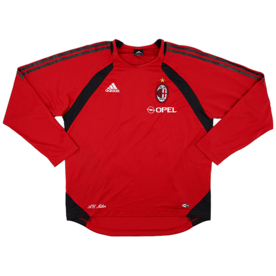 2005-06 AC Milan adidas Training L/S Shirt - 8/10 - (L)