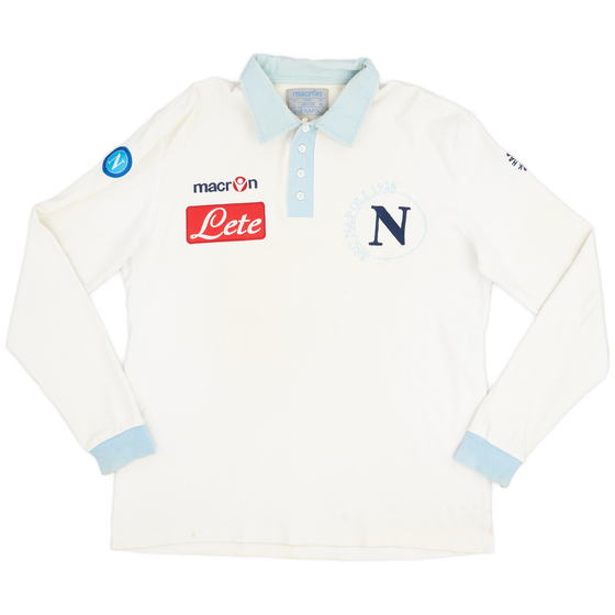2009-10 Napoli Macron Leisure L/S Polo Shirt - 6/10 - (L)