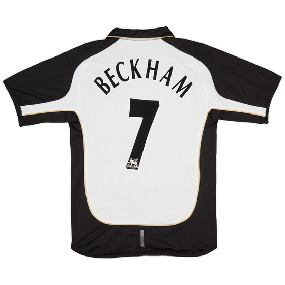 2001-02 Manchester United Centenary Away/Third Shirt Beckham #7 - 8/10 - (M)