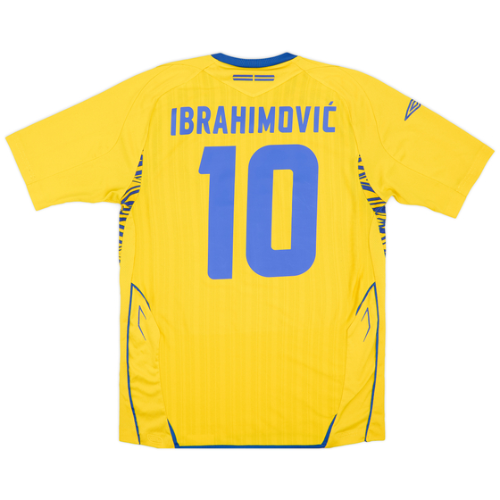2007-09 Sweden Home Shirt Ibrahimović #10 - 9/10 - (M)