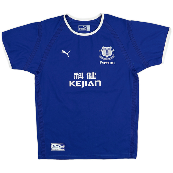 2003-04 Everton Home Shirt - 8/10 - (L.Boys)