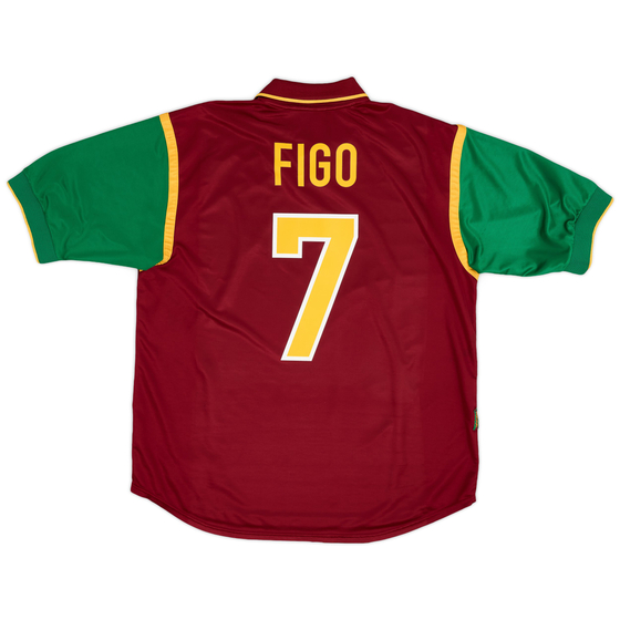 1999-00 Portugal Home Shirt Figo #7 - 7/10 - (XL)