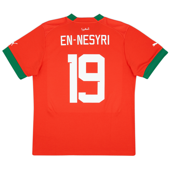 2022-23 Morocco Home Shirt En Nesyri #19