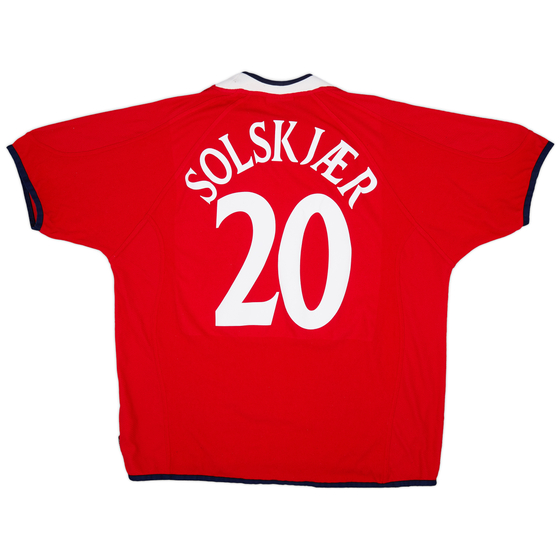 2000-02 Norway Home Shirt Solskjaer #20 - 7/10 - (XXL)