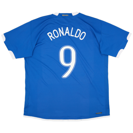2006-07 Brazil Away Shirt Ronaldo #9 - 9/10 - (XXL)