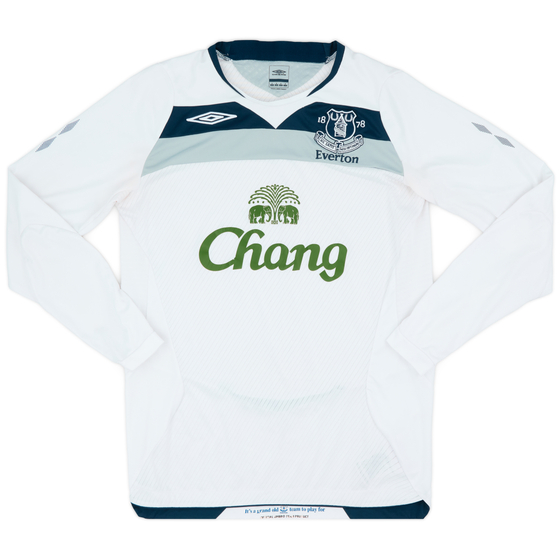 2008-09 Everton Away L/S Shirt - 8/10 - (S)