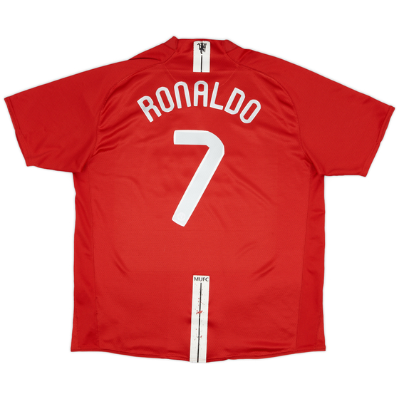 2007-09 Manchester United Home Shirt Ronaldo #7 - 6/10 - (XXL)