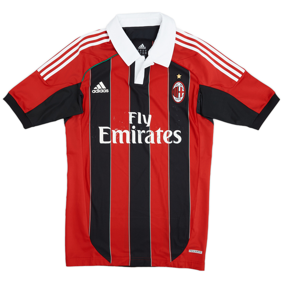 2012-13 AC Milan Authentic TechFit Home Shirt - 5/10 - (XL)