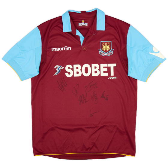 2010-11 West Ham Signed Home Shirt - 10/10 - (S)