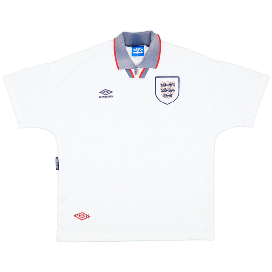 1993-95 England Home Shirt - 8/10 - (XL)