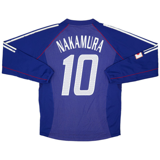 2002-04 Japan Home L/S Shirt Nakamura #10 - 5/10 - (M)
