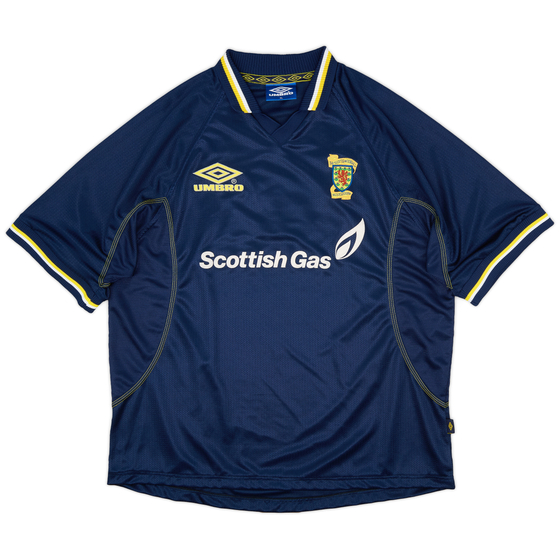 1998-00 Scotland Umbro Training Shirt - 9/10 - (XL)