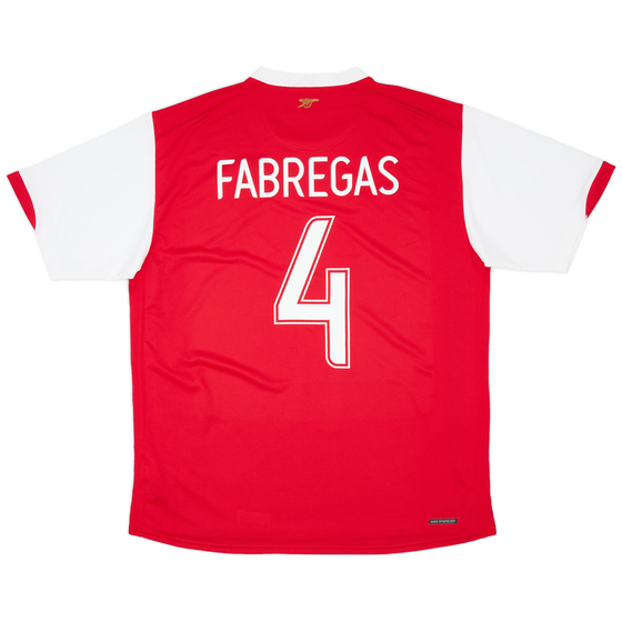 2006-08 Arsenal Home Shirt Fabregas #4 - 8/10 - (L)