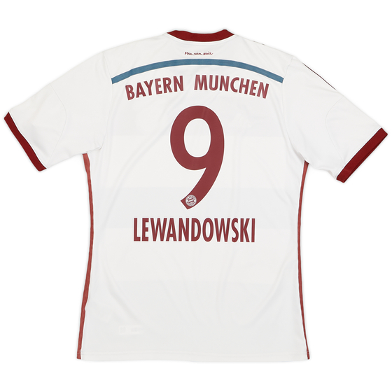 2014-15 Bayern Munich Away Shirt Lewandowski #9 - 7/10 - (M)