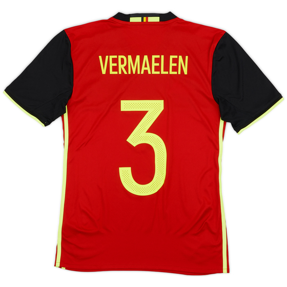 2016-17 Belgium Home Shirt Vermaelen #3 - 9/10 - (XS)