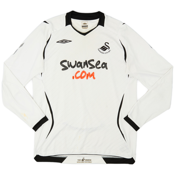 2008-09 Swansea Home L/S Shirt - 6/10 - (M)