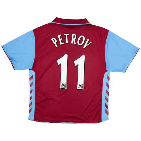 2006-07 Aston Villa Home Shirt Petrov 11 - 8/10 - (XXL)