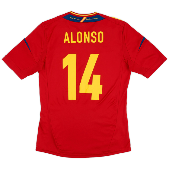 2011-12 Spain Home Shirt Alonso #14 - 9/10 - (S)