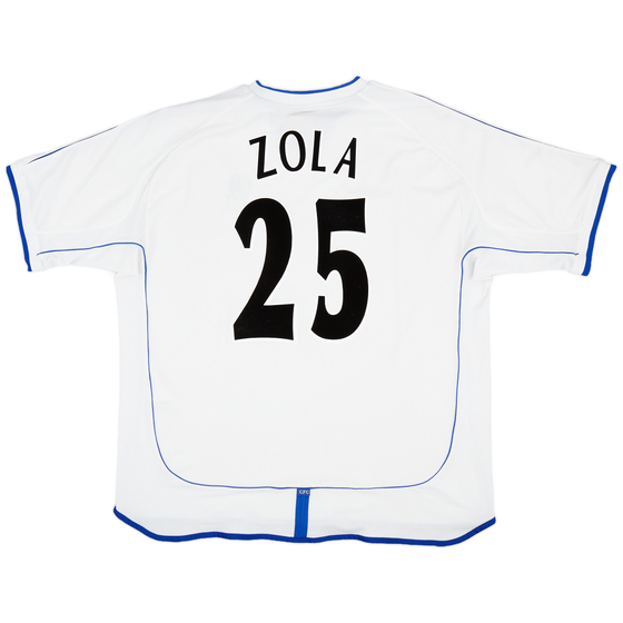 2001-03 Chelsea Away Shirt Zola #25 - 9/10 - (XXL)