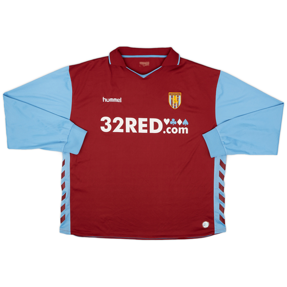 2006-07 Aston Villa Home L/S Shirt - 8/10 - (XXL)
