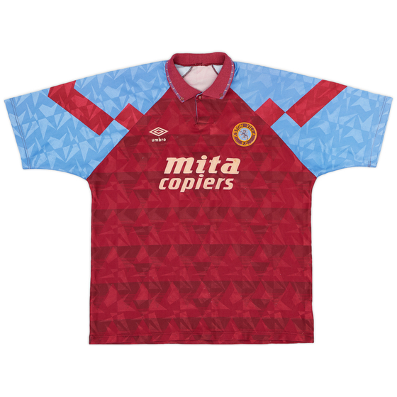 1990-92 Aston Villa Home Shirt - 5/10 - (XL)
