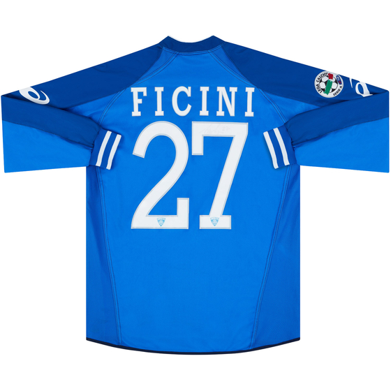 2005-06 Empoli Match Issue Signed Home L/S Shirt Ficini #27