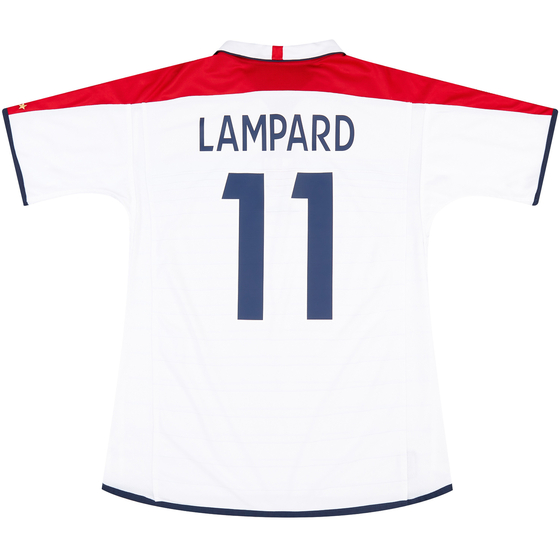 2003-05 England Home Shirt Lampard #11 - 8/10