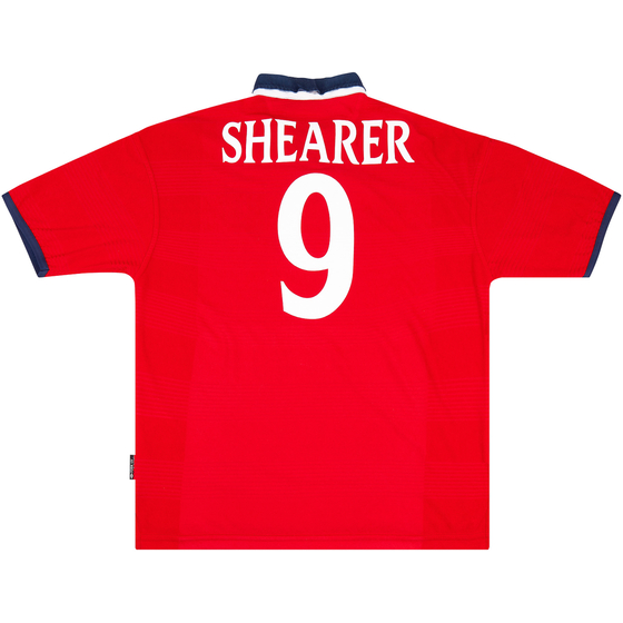 1999-01 England Away Shirt Shearer #9 - 8/10