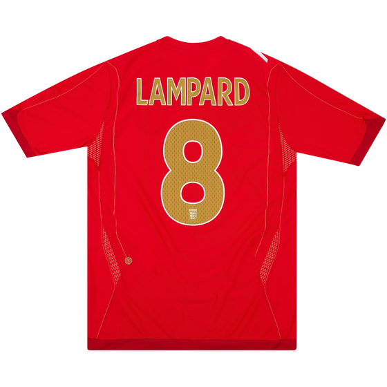 2006-08 England Away Shirt Lampard #8 - 8/10