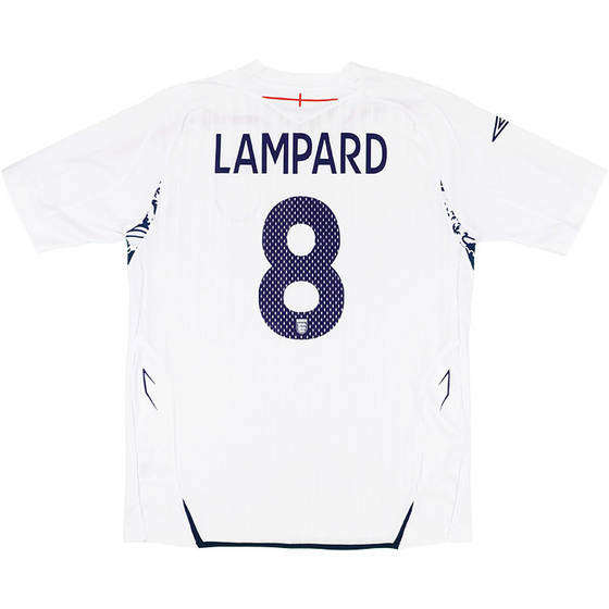 2007-09 England Home Shirt Lampard #8 - 6/10 - (XL)