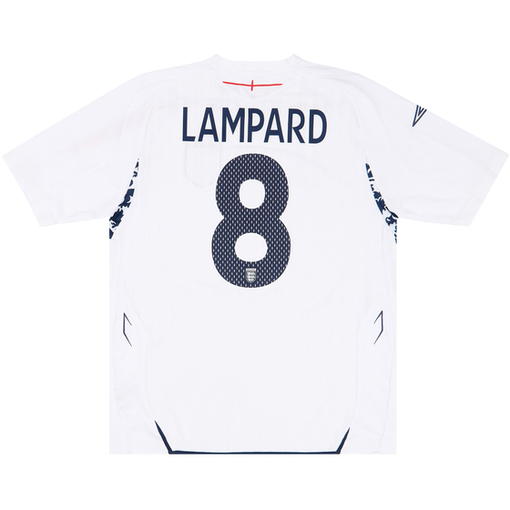 2007-09 England Home Shirt Lampard #8 - 8/10